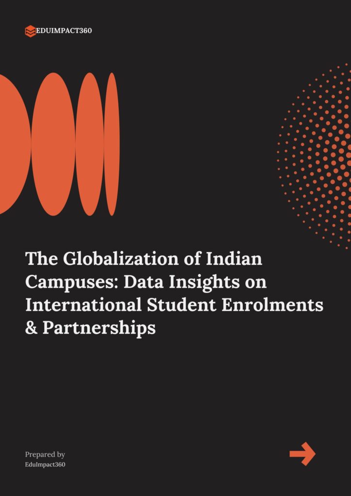 Diverse international students collaborating on a university project