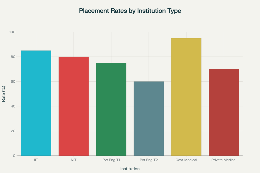 Data chart showing when NIRF prestige does not equal student preference.